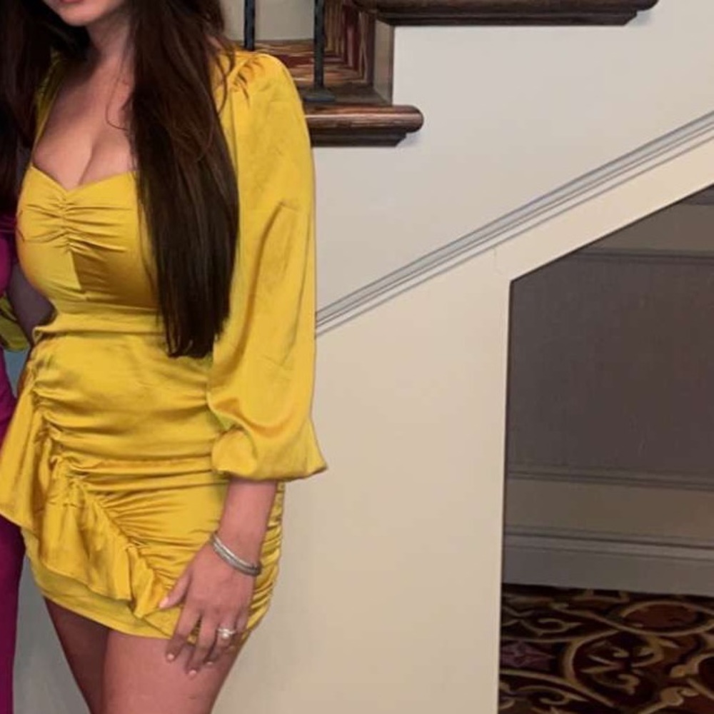 Yellow Mini Dress